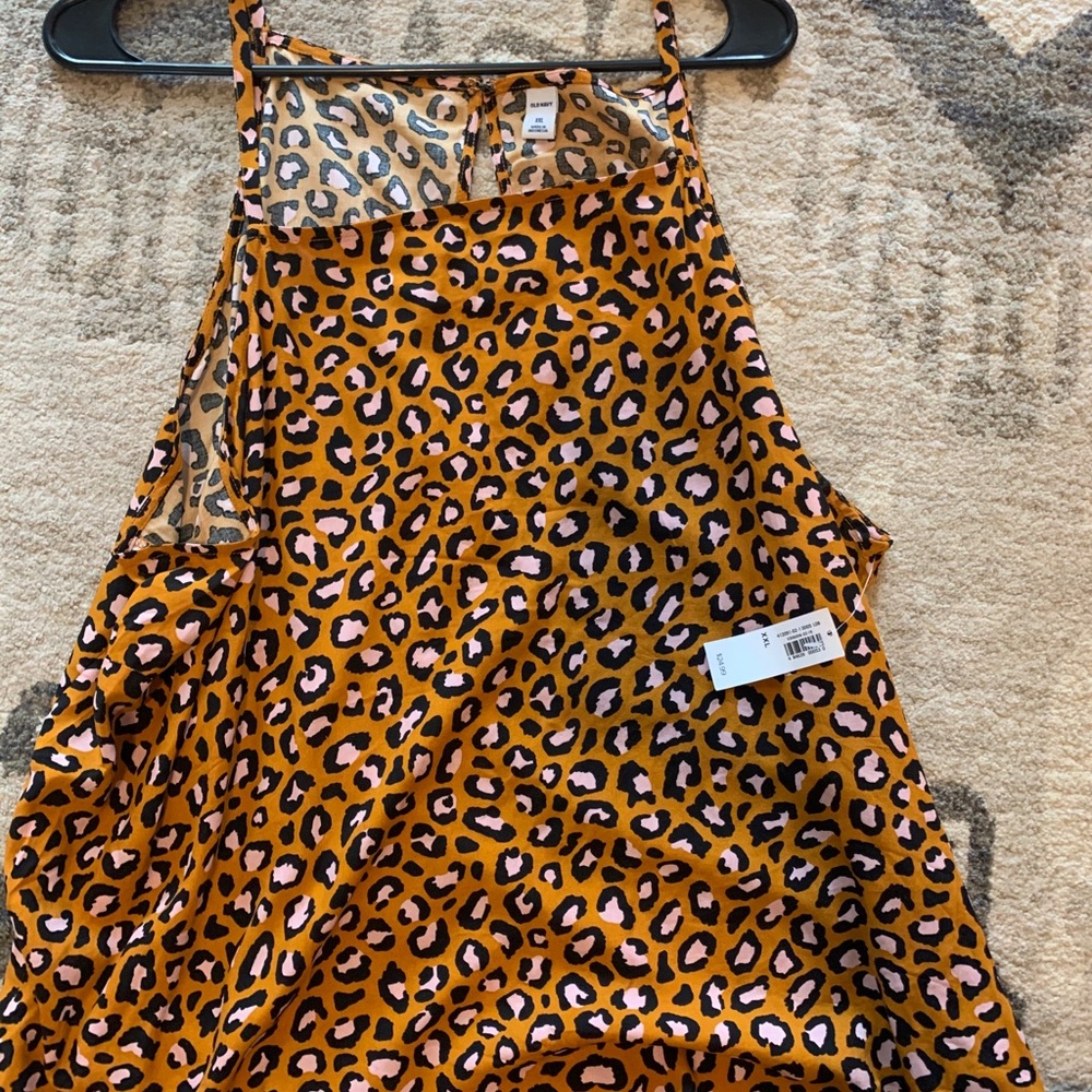 Old navy leopard tank nwt xxl
